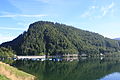 ehemalige Barrikaden beidseits Staudamm Wägitalersee