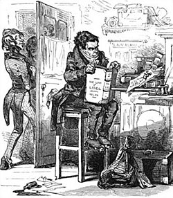William Benbow pictured in Punch in 1848 William benbow punch.JPG