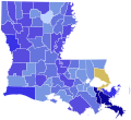 1954 United States Senate Election Democratic Primary in Louisiana by County