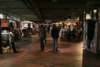 Merchants lining the halls of Lower Alabama at Underground Atlanta in March 2008