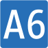 Motorway A6 shield}}