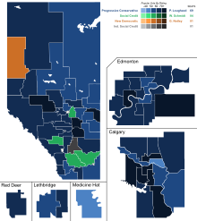 Alberta general election 1975 - Results by Riding.svg