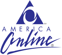 First AOL logo as "America Online", used from 1991 to 2005 America Online logo.svg