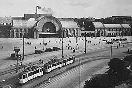 La gare en 1913, conçue par Eliel Saarinen et Herman Gesellius.