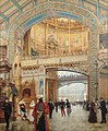 Zentralkuppel der Maschinenhalle, Exposition Universelle de Paris, 1889, gemalt von Louis Béroud (1852–1930)