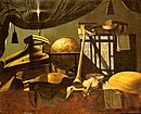 Studio of Still Life with Musical Instruments, oil on canvas, Wallraf-Richartz Museum, Cologne.