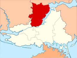 Distretto di Beryslav – Mappa