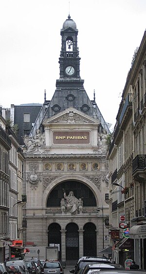 The BNP Paribas building in Paris, as seen fro...