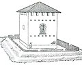 Reconstrucció de l'aspecte del Burgus Ahegg,[5] en el limes romà del Danubi.