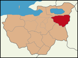 Distretto di Yenişehir – Mappa