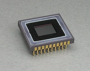 Photograph of CCD image sensor, 2/3 inch size....