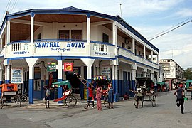 Een hotel in het centrum van Toliara.