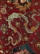 “Cloud band” ornament of Chinese origin in a Persian carpet