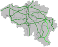 Trasa E25 na území Belgie