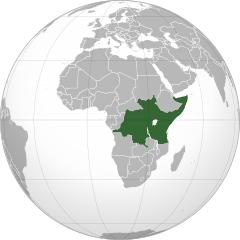 Położenie Federacji Wschodnioafrykańskiej