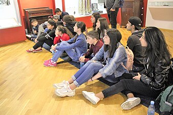 Participants at Yeghishe Charents Literature and Art Museum