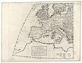 Mappa dell'Europa occidentale di Nicolosi, 1660, Département Cartes et plans, Bibliothèque nationale de France, Paris