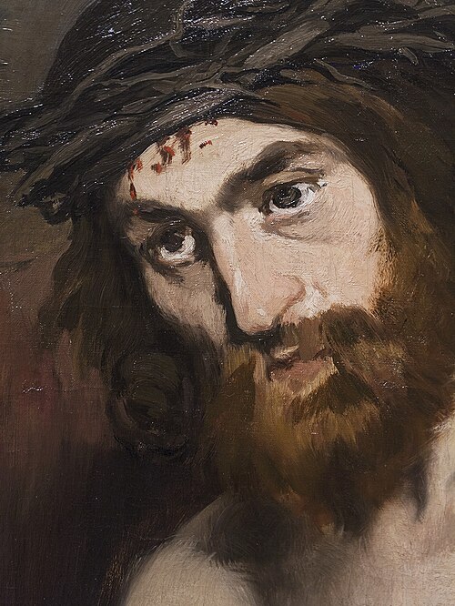 "Testa del Cristo", olio di Édouard Manet, 1865