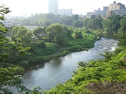 広瀬川（対岸は川内川前丁）