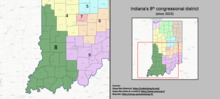 Vignette pour Huitième district congressionnel de l'Indiana