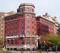The Jane Hotel as seen from across the West Side Highway