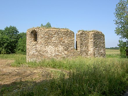 Ruines de l'église Saint-Jacques.