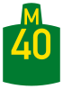 Metropolitan route M40 shield