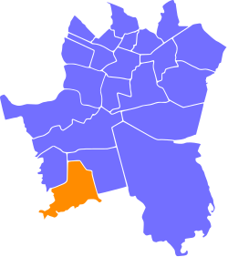 Location of Podlesie within Katowice