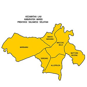 Peta Kecamatan Lau