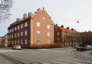 Husen i kvarteren Motorn och Vingen, Stockholm, 1920-tal.