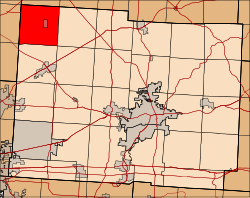 Location in Licking County