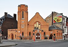 Church of Redemption, a 1930s Protestant church in Quai Godefroid Kurth, Liege Liege Eglise de la Redemption R01.jpg