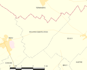 Poziția localității Rouvray-Sainte-Croix