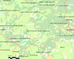 Saint-Étienne-Vallée-Française - Localizazion