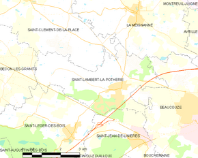 Poziția localității Saint-Lambert-la-Potherie