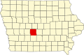 Округ Даллас на карте штата.