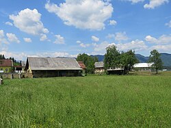 The hamlet of Trnje in Miklavž pri Taboru