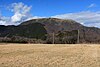 南東から望む天子山地の竜ヶ岳（2015年12月17日撮影）