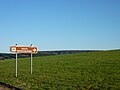 Hinweisschild im Gelände