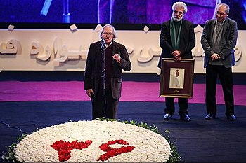 محمدعلی نجفی در افتتاحیه سی‌وششمین جشنواره فیلم فجر