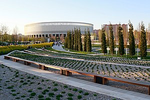 Parkir di dekat stadion di Krasnodar (3).jpg