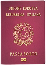 Miniatura para Pasaporte italiano