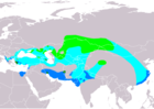 Aire de répartition du Pélican frisé