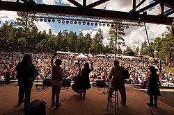 Musicians on stage