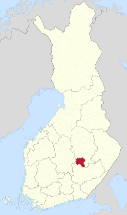 Kaart met de locatie van Pieksämäki
