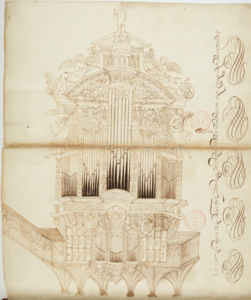 The late 16th-century organ by Jacques Cellier