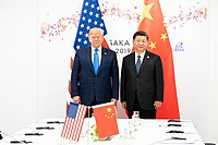 Donald Trump dhe Xi Jinping në Samiti i G20 në Osaka 2019.