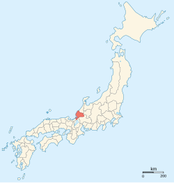 Location of Echizen Province