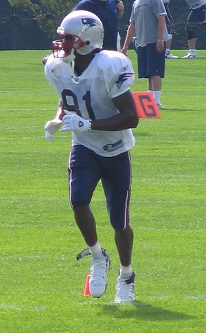 "New England Patriots wide receiver Randy...