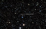 Kombinácia štyroch expozícií GRB 221009A v pásmach I, J, H, K, zrealizovaných z observatória Gemini South v Čile.